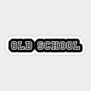 Old School Unversity Font Sticker